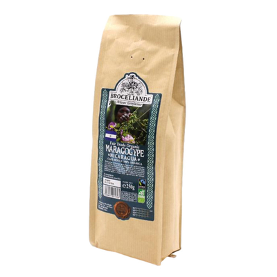 250 g bruine papieren verpakkingszak voor warmteverzegeling composteerbare rijstnoten Plastic Side Gueest Bag
