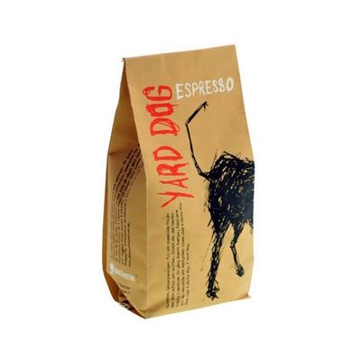 Op maat gedrukte stand-up tas koffiezak platte bodem koffie verpakkingszak zak met rits