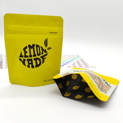 Embossing Soft Touch Mylar Bag 0.5oz zippered Retortable Pouch Verpakking
