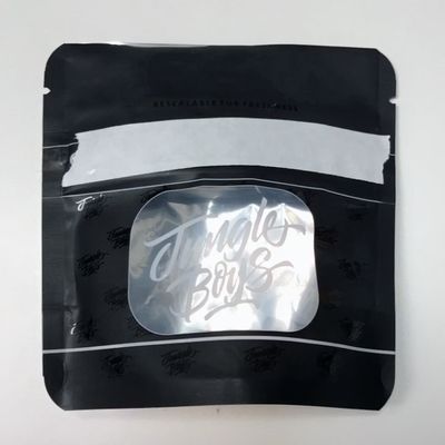 VMPET Matte Zwart Stand Up Pouch 3,5 g Mylar Doorzien Zip Bags