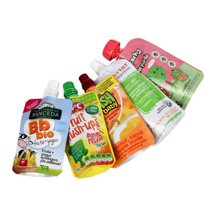 Babyvoedsel 100 ml Spout Pouch Customized Logo Tomato Sauce Pouch