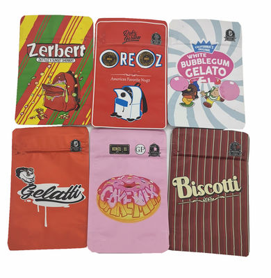 Kinderwaardig zacht aanraken Mylar tas 16oz Gravure Print Stand Up Retort Pocket