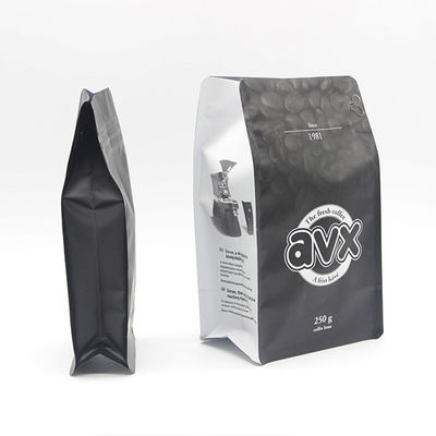 Zipper Top ODM Koffieverpakkingszak 8 oz Koffiezakken Met Valve