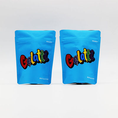 Gepersonaliseerd logo Biodegradable Stand Up Pockets 0.5lb Zippered Gravnre Printing