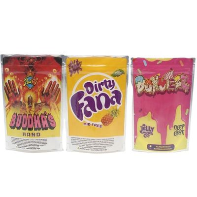 Hervergrendelbare Mylar Stand Up Pockets Plastic Snack Candy Verpakking Met Ziplock