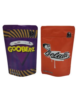 Digitaal afdrukken Aluminium folie ziplockk zak Stand Up Food Smell Proof Zipper Mylar zakken