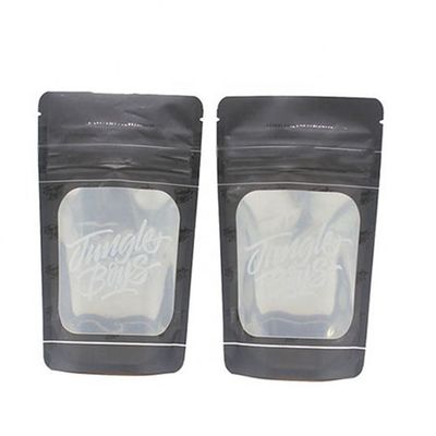ODM Door de zakken zien hervergrendelbare snacks Stand Up Pouch Zwart SGS