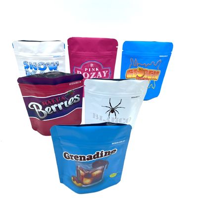 Edibles Mylar Stand Up Pockets LDPE Zipper Stand Up Food Pocket