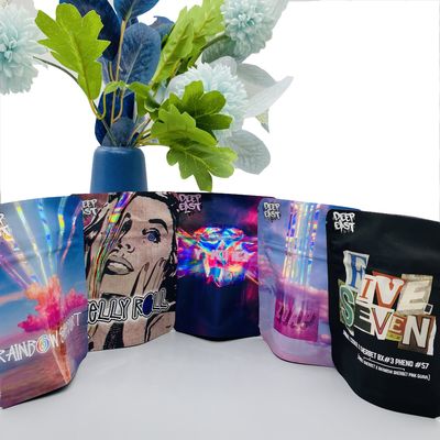 Plastic DEO Farms PET eetbare hervergrendelbare Mylar Bag 3,5 g ziplockk Mylar Bags