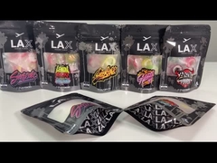 Aangepaste vensterverpakkingszak Holografische folieverpakkingszak met doorzichtig venster