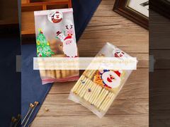 Doorzichtige zijkant Gueest zak Kerst verpakkingszak voor Candy Gummies Koekjes Snack