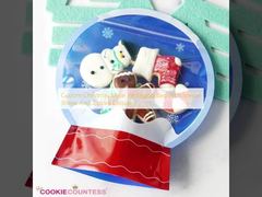 Custom kerst Mylar verpakkingszak met speciale vorm en ziplock sluiting