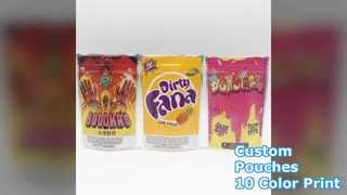 Op maat gemaakte opstaande zakjes met ritssluiting, 10 kleurenafdruk